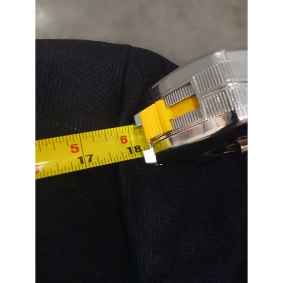 Faconnable Mens 52R (44 US) Regular Black Wool Cashmere Overcoat Italy - Picture 11 of 14